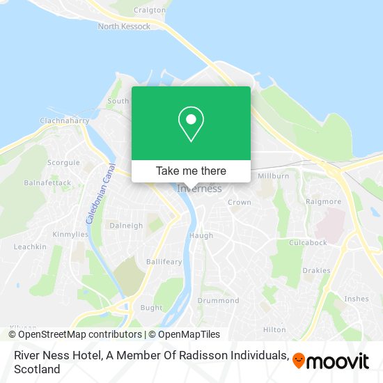 River Ness Hotel, A Member Of Radisson Individuals map