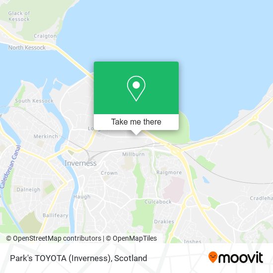 Park's TOYOTA (Inverness) map