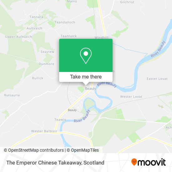 The Emperor Chinese Takeaway map