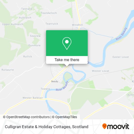 Culligran Estate & Holiday Cottages map