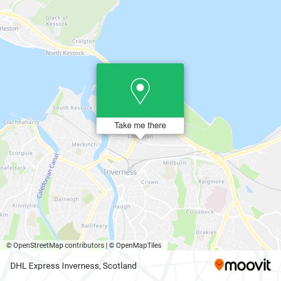 DHL Express Inverness map