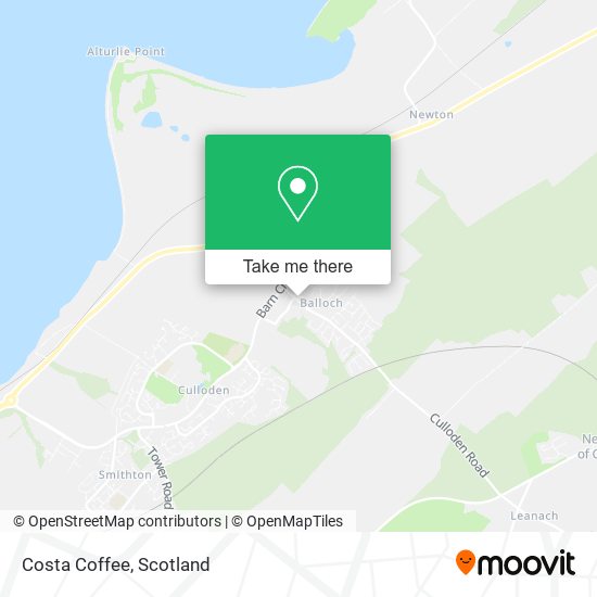 Costa Coffee map