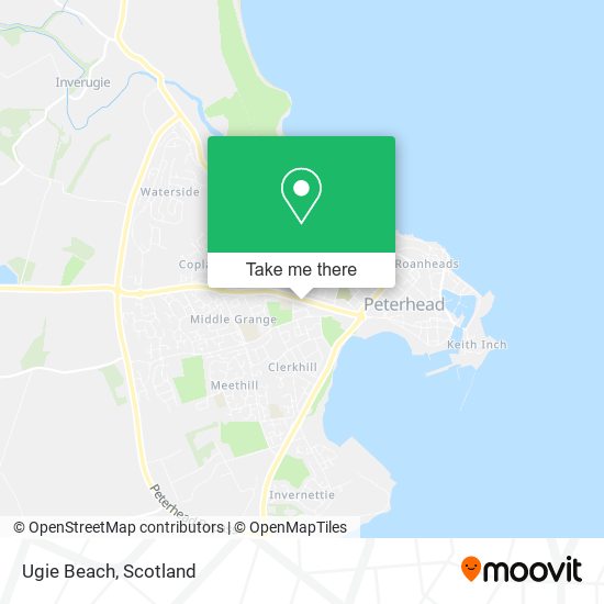 Ugie Beach map