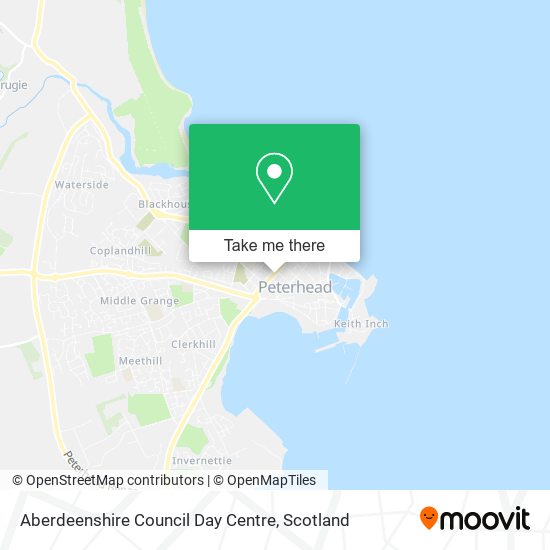 Aberdeenshire Council Day Centre map