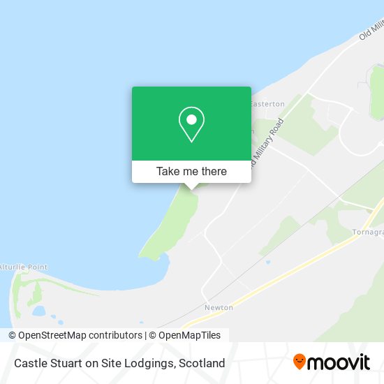 Castle Stuart on Site Lodgings map