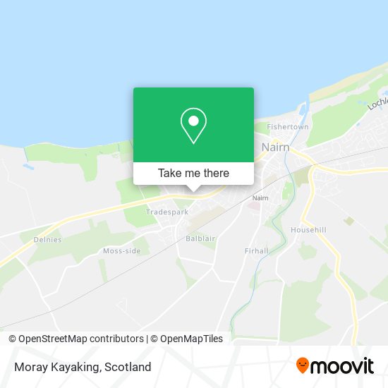 Moray Kayaking map