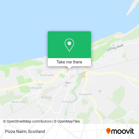 Pizza Nairn map
