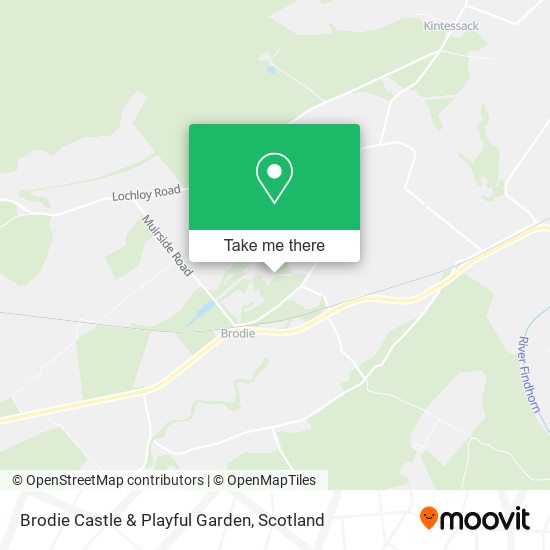 How to get to Brodie Castle Playful Garden in Moray by Bus