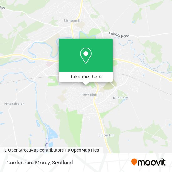 Gardencare Moray map