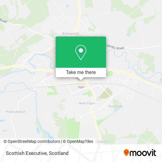 Scottish Executive map