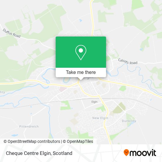 Cheque Centre Elgin map