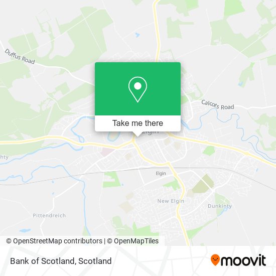 Bank of Scotland map