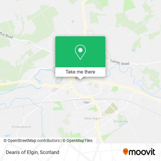 Dean's of Elgin map