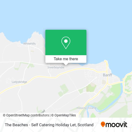 The Beaches - Self Catering Holiday Let map