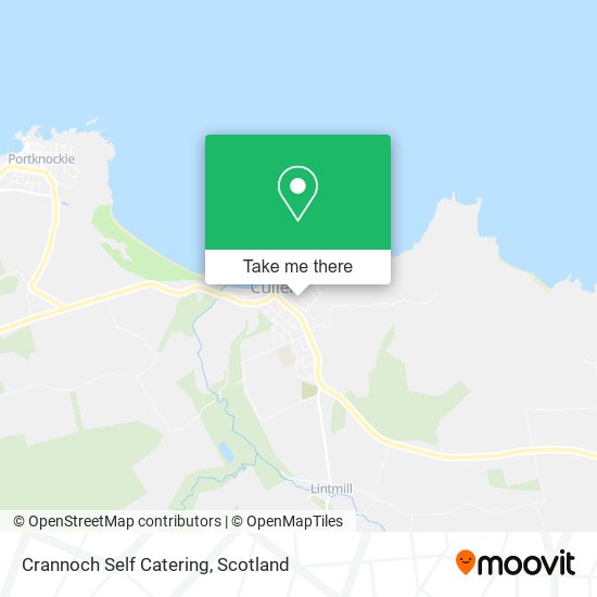 Crannoch Self Catering map