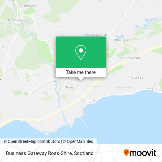 Business Gateway Ross-Shire map