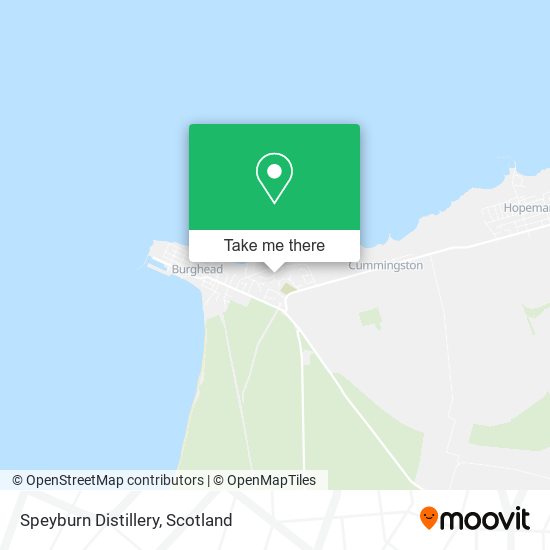 Speyburn Distillery map