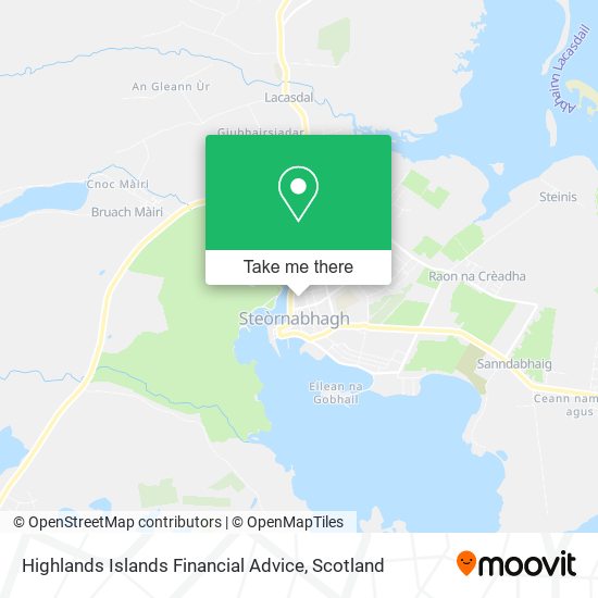 Highlands Islands Financial Advice map