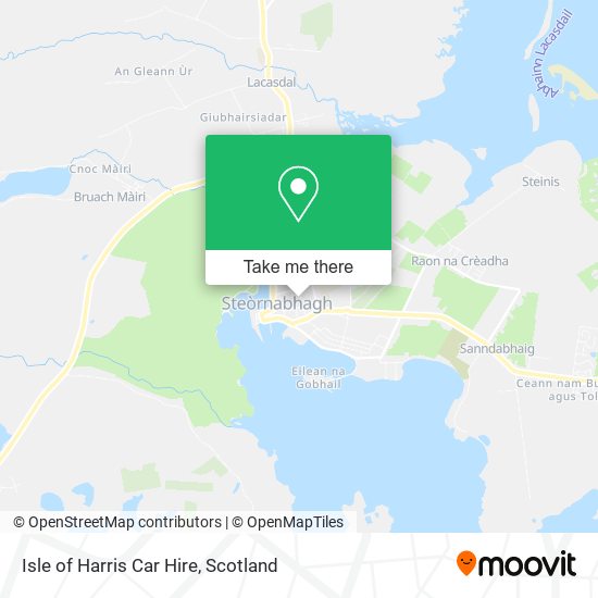 Isle of Harris Car Hire map