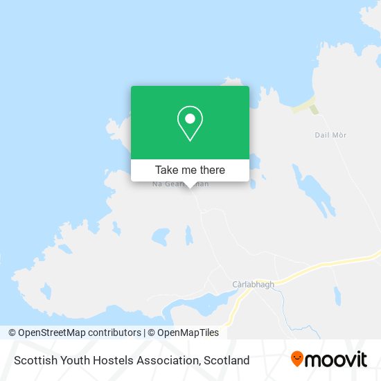 Scottish Youth Hostels Association map