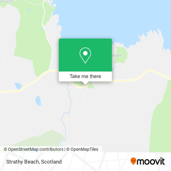 Strathy Beach map