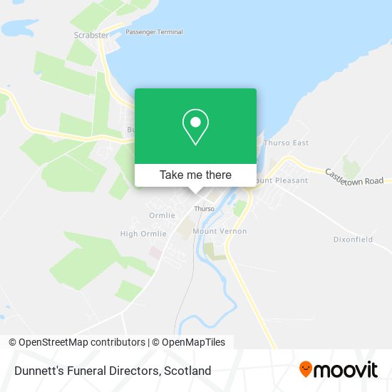 Dunnett's Funeral Directors map