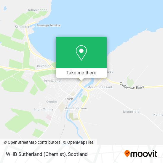 WHB Sutherland (Chemist) map