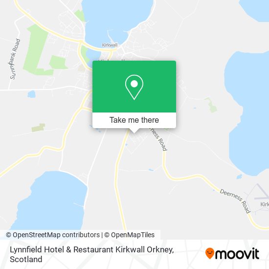 Lynnfield Hotel & Restaurant Kirkwall Orkney map