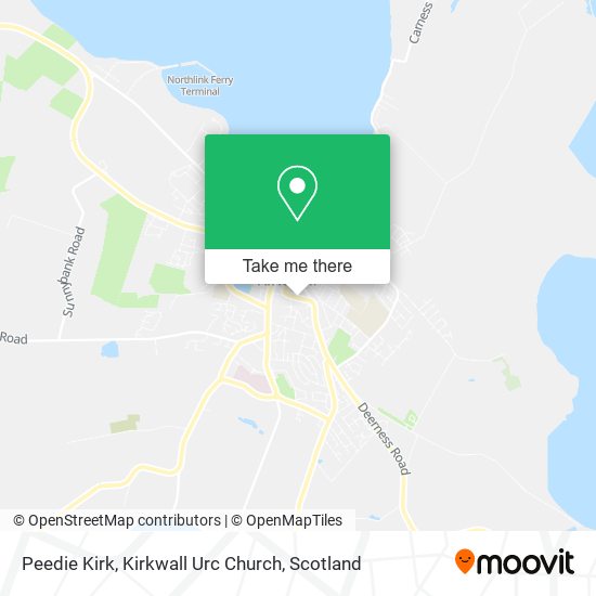 Peedie Kirk, Kirkwall Urc Church map