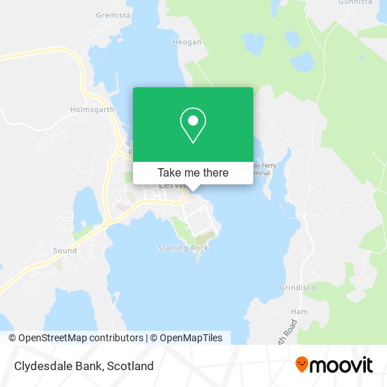 Clydesdale Bank map