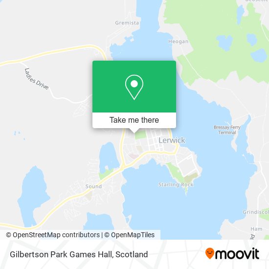 Gilbertson Park Games Hall map