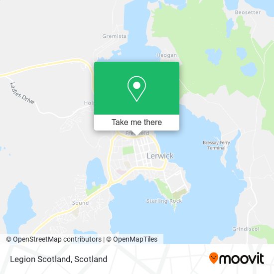 Legion Scotland map