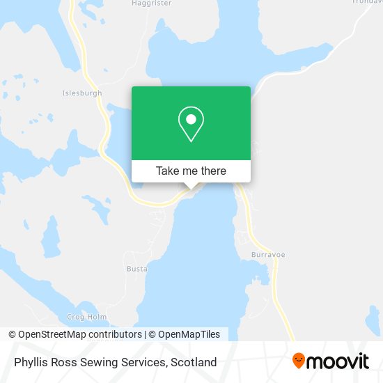 Phyllis Ross Sewing Services map