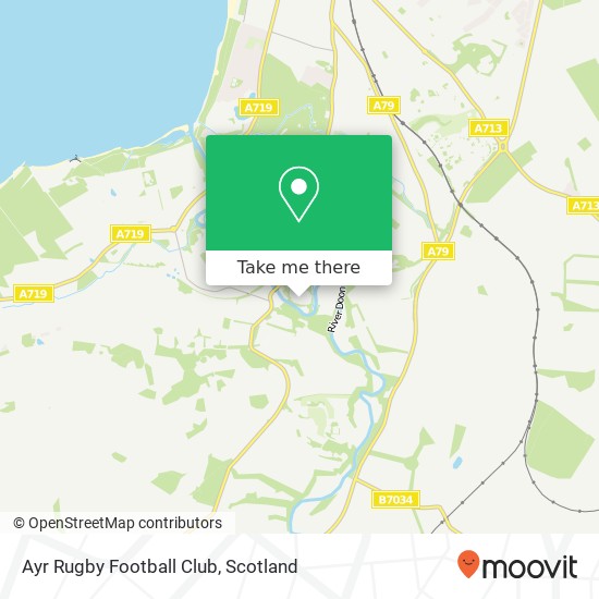 Ayr Rugby Football Club map