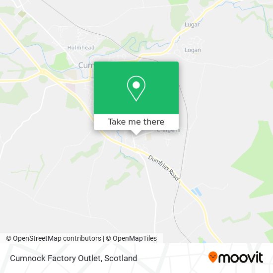 Cumnock Factory Outlet map