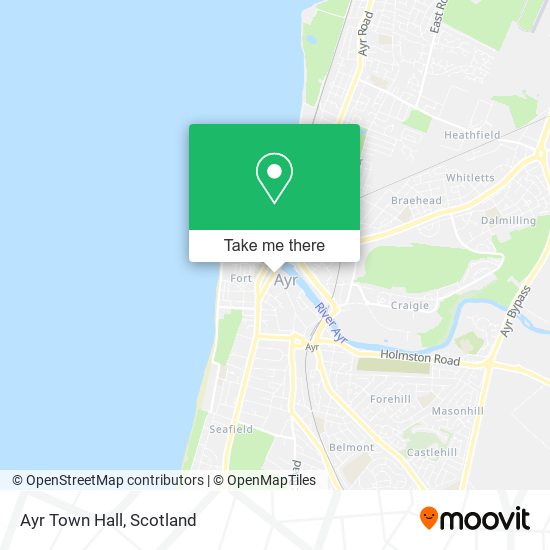 Ayr Town Hall map