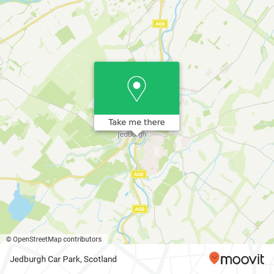 Jedburgh Car Park map