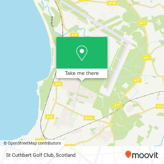 St Cuthbert Golf Club map