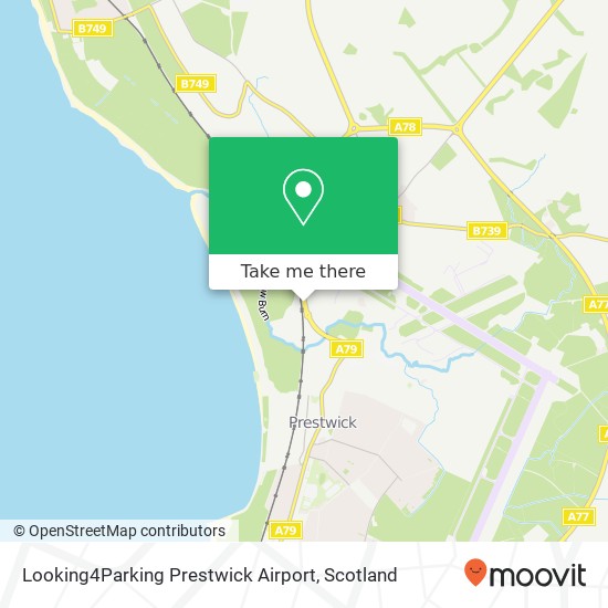 Looking4Parking Prestwick Airport map