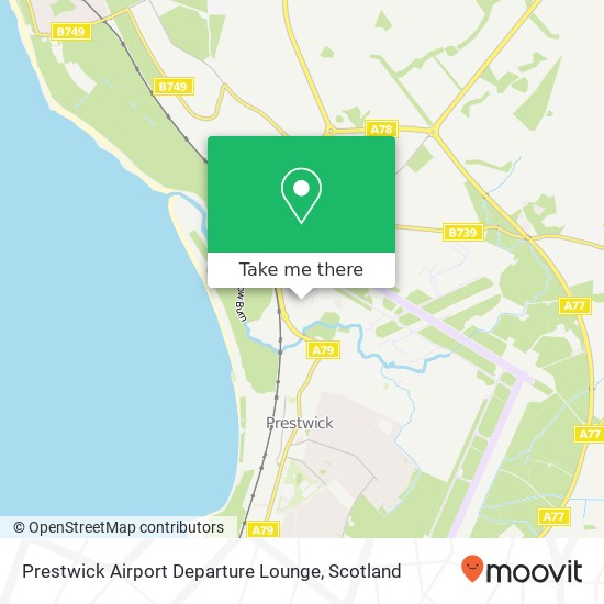 Prestwick Airport Departure Lounge map
