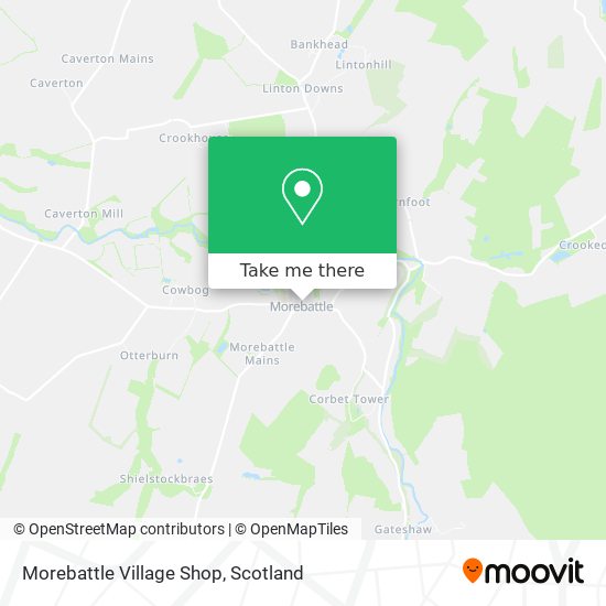 Morebattle Village Shop map