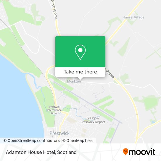 Adamton House Hotel map