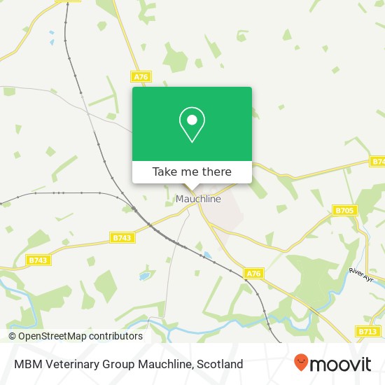 MBM Veterinary Group Mauchline map