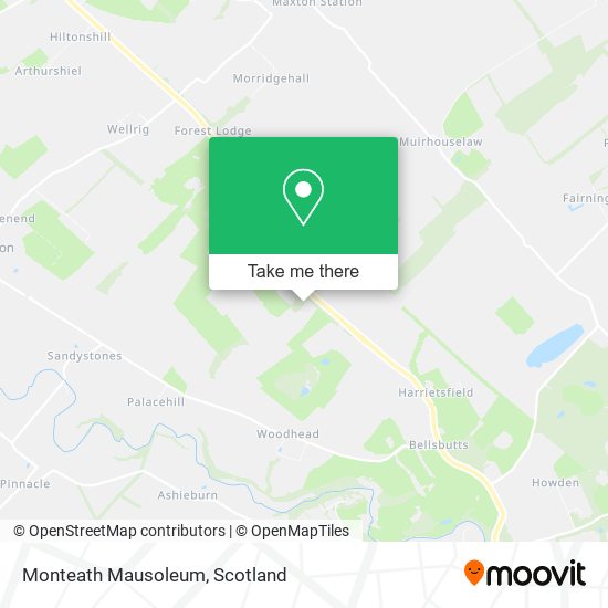 Monteath Mausoleum map