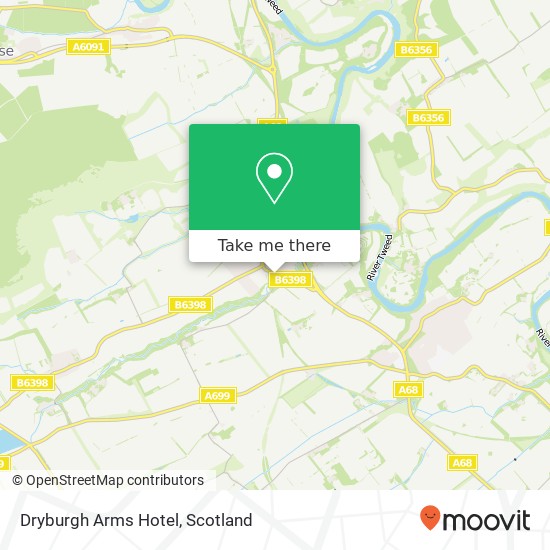 Dryburgh Arms Hotel map