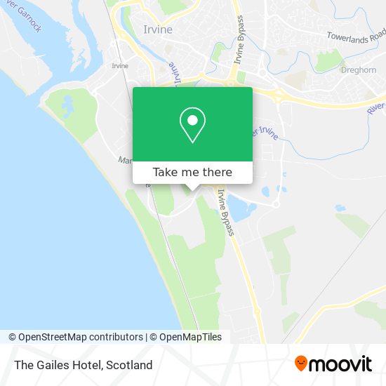 The Gailes Hotel map
