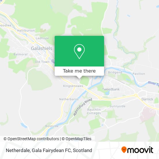 Netherdale, Gala Fairydean FC map