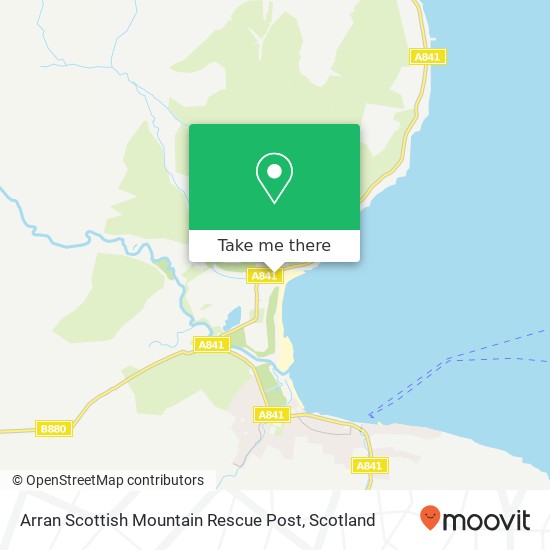 Arran Scottish Mountain Rescue Post map