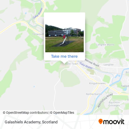 Galashiels Academy map