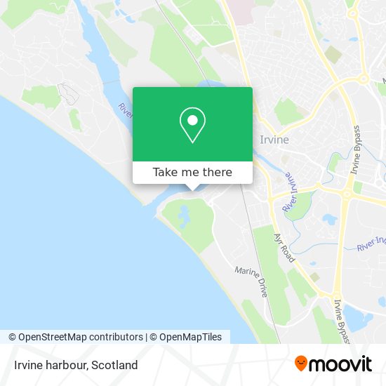 Irvine harbour map